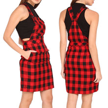 Load image into Gallery viewer, Celmia Plus Size Women Plaid Dress Lady Sexy Sleeveless Backless Short Dress Check Casual Badycon Streetwear Mini Vestidos Mujer